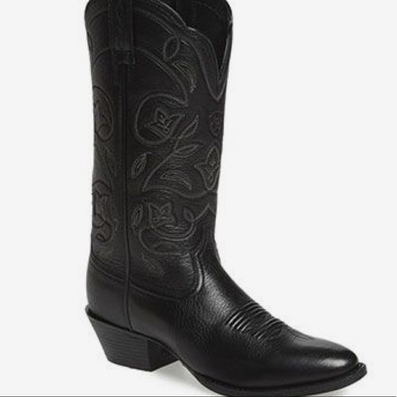 ariat black leather boots